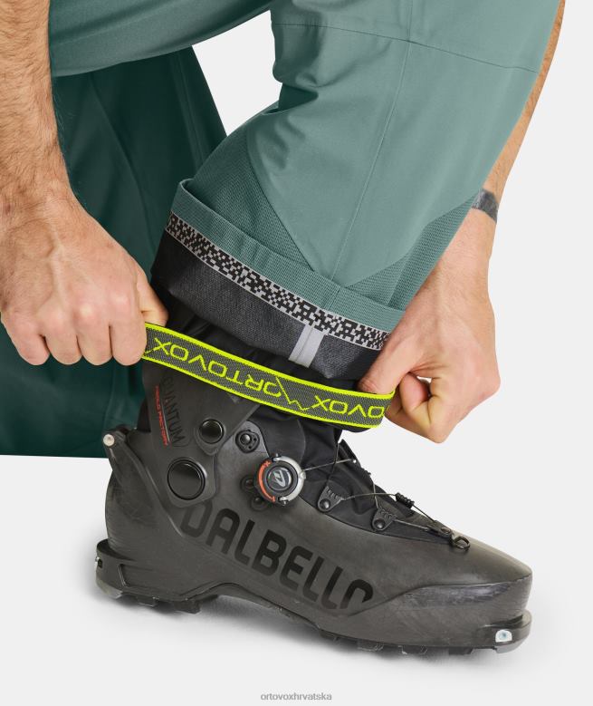 ORTOVOX muškarci arktička siva 3l duboke školjkaste hlače X084432