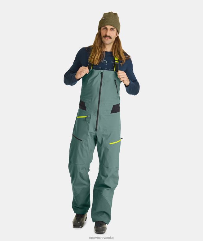 ORTOVOX muškarci arktička siva 3l duboke školjkaste hlače s biberom X0844374