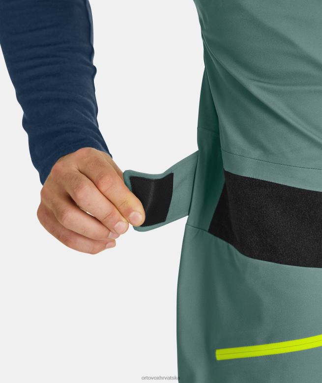 ORTOVOX muškarci arktička siva 3l duboke školjkaste hlače s biberom X0844374