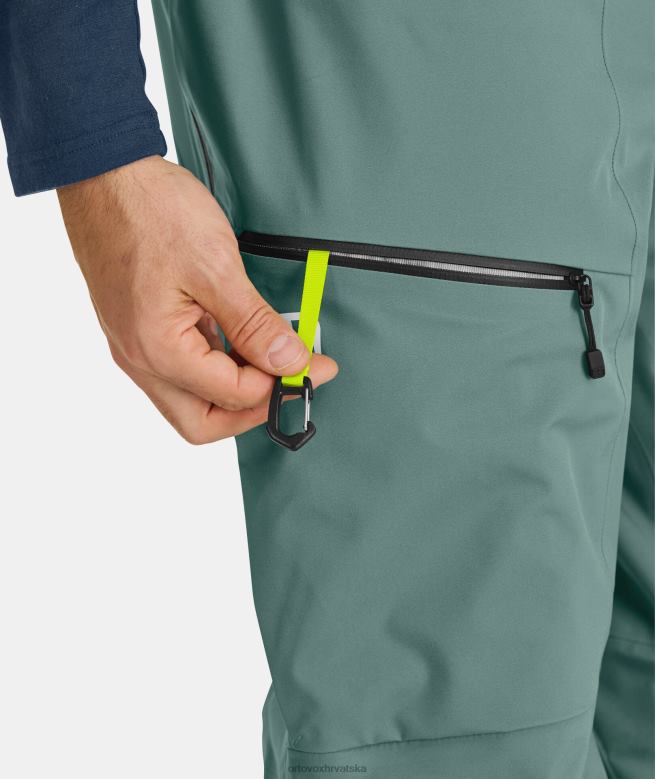 ORTOVOX muškarci arktička siva 3l duboke školjkaste hlače s biberom X0844374