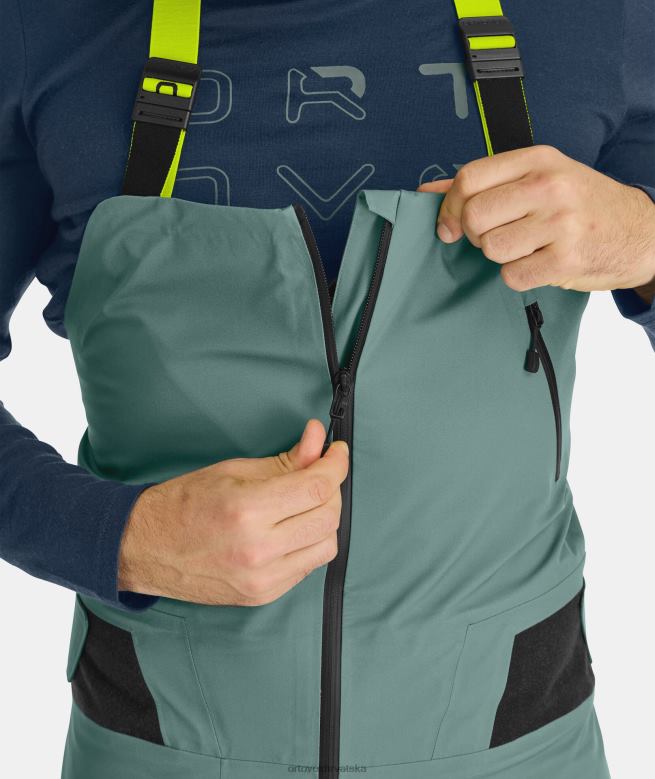 ORTOVOX muškarci arktička siva 3l duboke školjkaste hlače s biberom X0844374