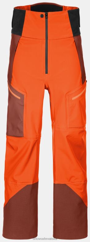 ORTOVOX muškarci goruća narančasta Hlače od školjke 3l guardian X084417