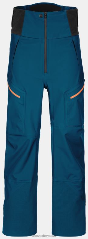 ORTOVOX muškarci petrolej plava Hlače od školjke 3l guardian X084416