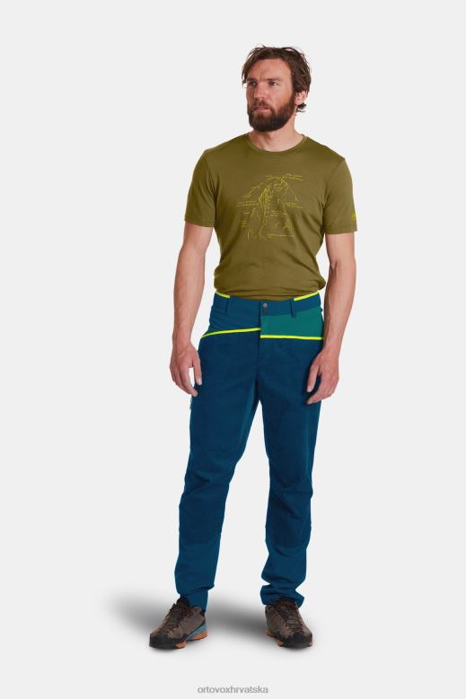 ORTOVOX muškarci petrolej plava casale hlače X0844298
