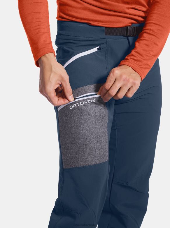 ORTOVOX muškarci petrolej plava cevedale hlače X0844234