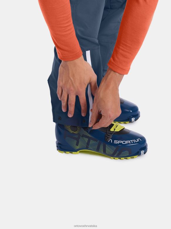 ORTOVOX muškarci petrolej plava cevedale hlače X0844234