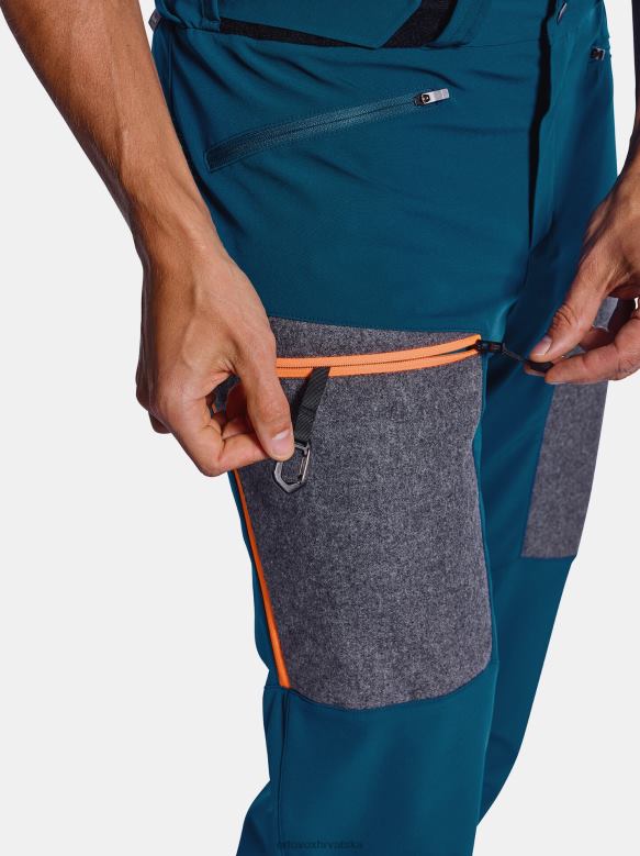 ORTOVOX muškarci petrolej plava pordoi hlače X0844671