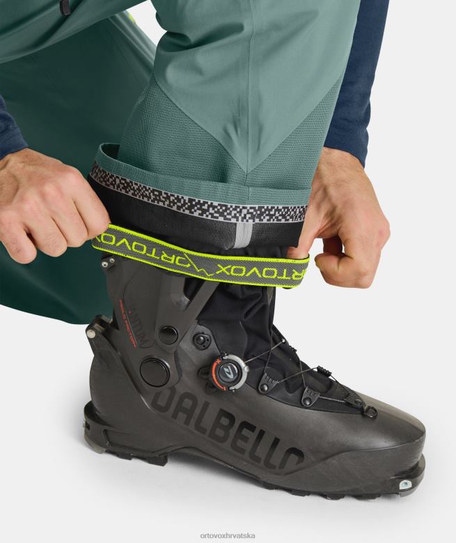 ORTOVOX muškarci zeleni bor 3l duboke školjkaste hlače s biberom X0844376