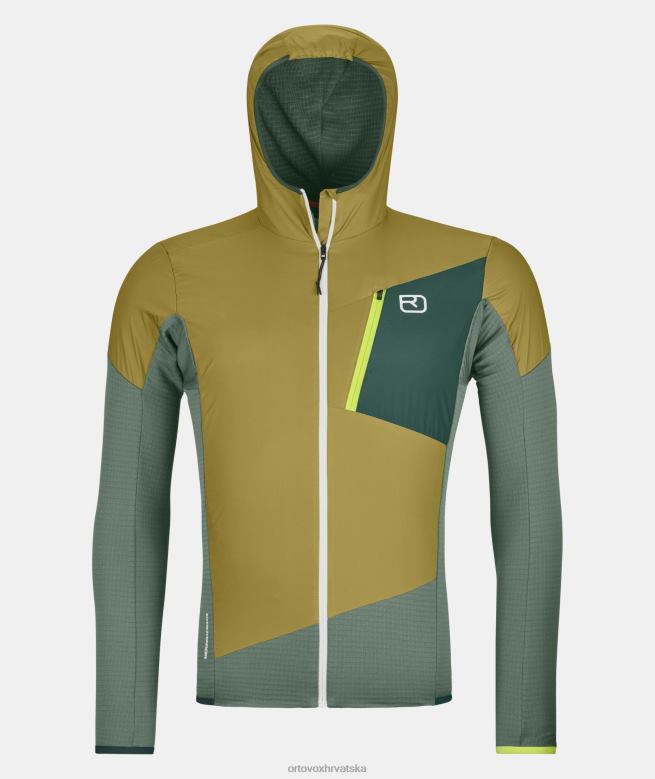 ORTOVOX muškarci arktička siva ladiz hibridna jakna X0844463