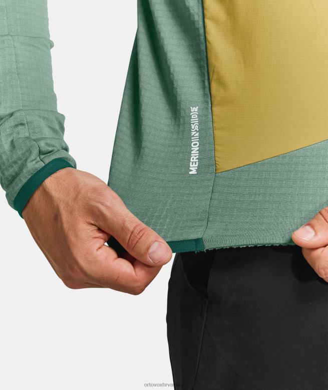 ORTOVOX muškarci arktička siva ladiz hibridna jakna X0844463