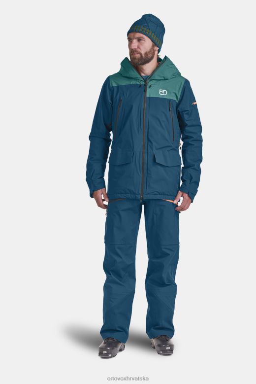 ORTOVOX muškarci crni gavran Sedrun jakna od švicarske vune od 2l X0844614