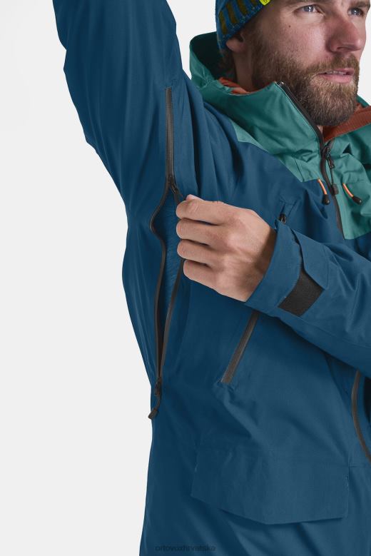 ORTOVOX muškarci crni gavran Sedrun jakna od švicarske vune od 2l X0844614