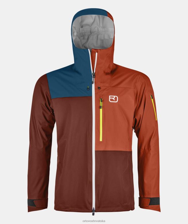 ORTOVOX muškarci glinena naranča 3l ortler jakna X084448