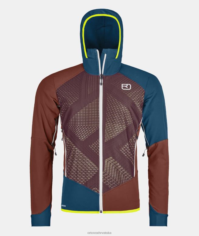 ORTOVOX muškarci glinena naranča col becchei jakna X0844337