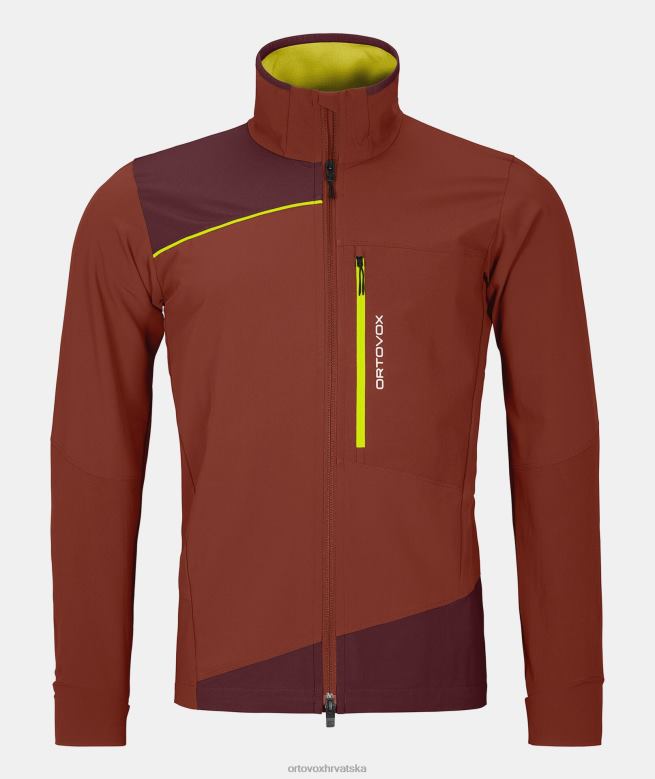 ORTOVOX muškarci glinena naranča pala lagana jakna X0844545