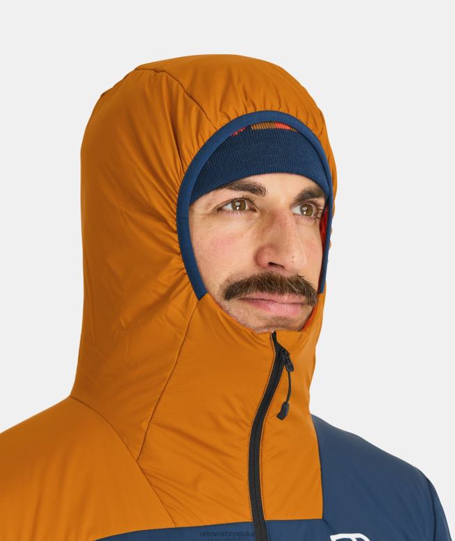ORTOVOX muškarci glinena naranča swisswool piz badus jakna X0844231