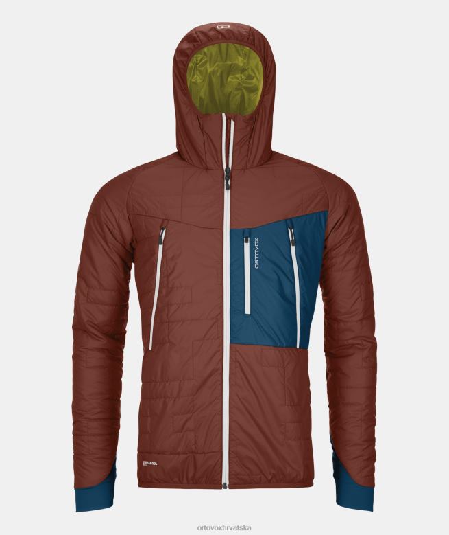 ORTOVOX muškarci glinena naranča swisswool piz boe jakna X0844222
