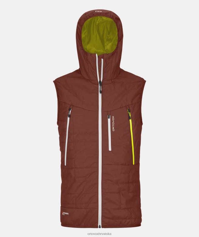 ORTOVOX muškarci glinena naranča swisswool piz boe prsluk X0844176