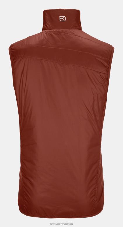 ORTOVOX muškarci glinena naranča swisswool piz cartas prsluk X0844626