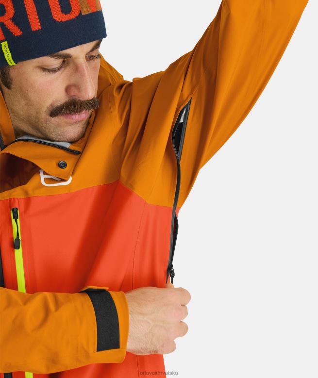 ORTOVOX muškarci ljuta naranča Jakna od ravine školjke od 3l X08441