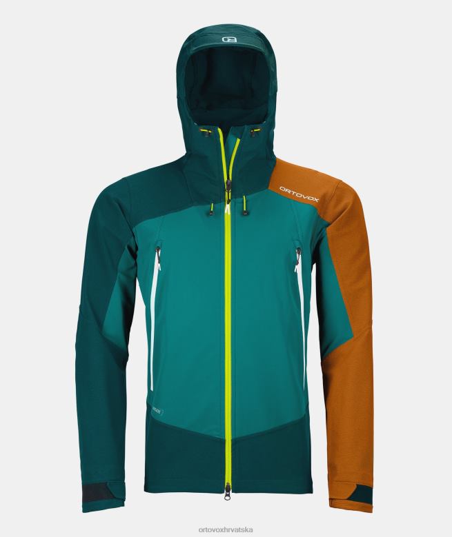 ORTOVOX muškarci pacifičko zelena Westalpen softshell jakna X0844287