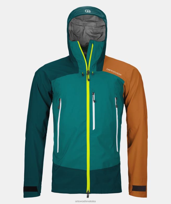 ORTOVOX muškarci pacifičko zelena jakna westalpen 3l X0844435