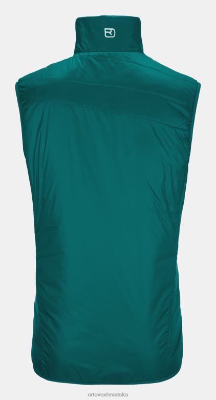 ORTOVOX muškarci pacifičko zelena swisswool piz cartas prsluk X0844627