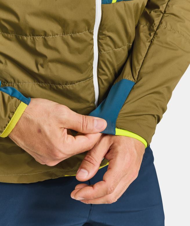 ORTOVOX muškarci pacifičko zelena swisswool piz duan jakna X0844544