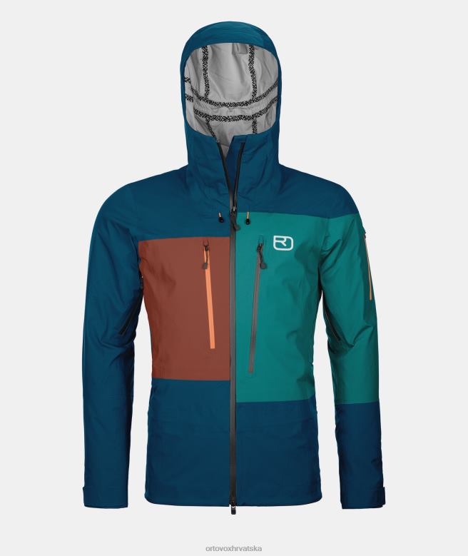 ORTOVOX muškarci petrolej plava Duboka školjkasta jakna od 3l X084429