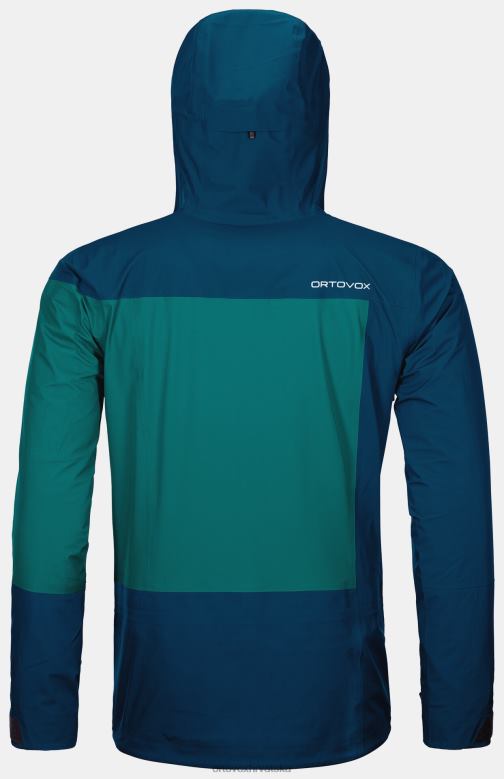 ORTOVOX muškarci petrolej plava Duboka školjkasta jakna od 3l X084429