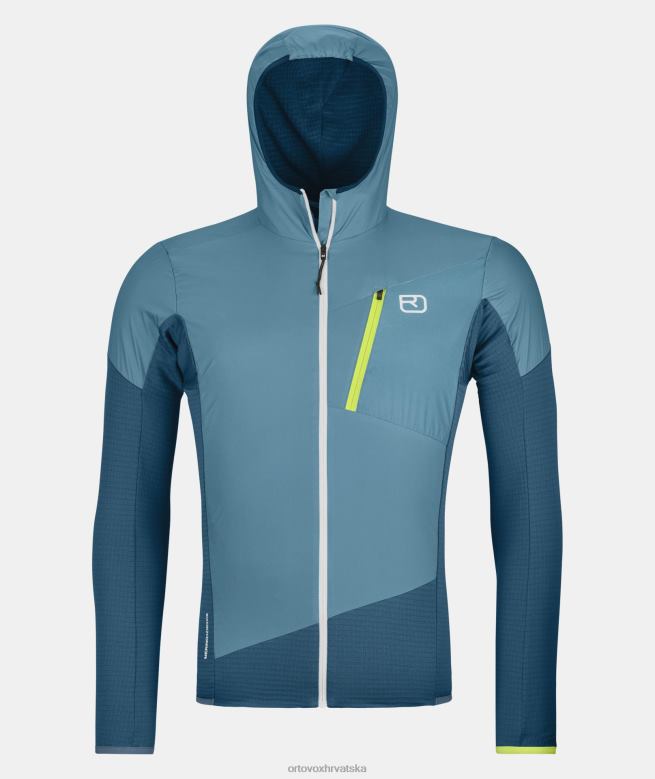 ORTOVOX muškarci petrolej plava ladiz hibridna jakna X0844462
