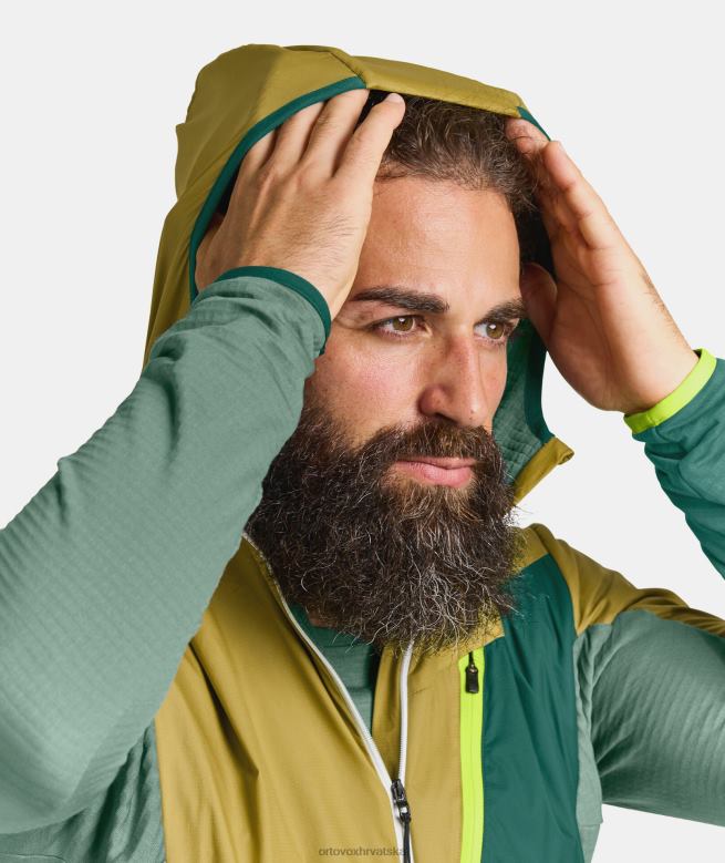 ORTOVOX muškarci petrolej plava ladiz hibridna jakna X0844462