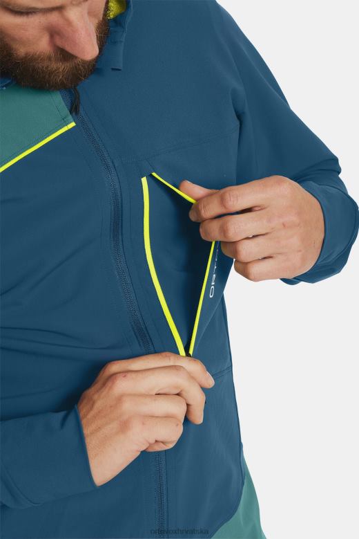 ORTOVOX muškarci petrolej plava pala lagana jakna X0844546