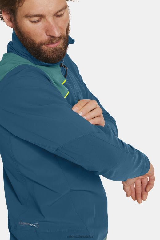 ORTOVOX muškarci petrolej plava pala lagana jakna X0844546