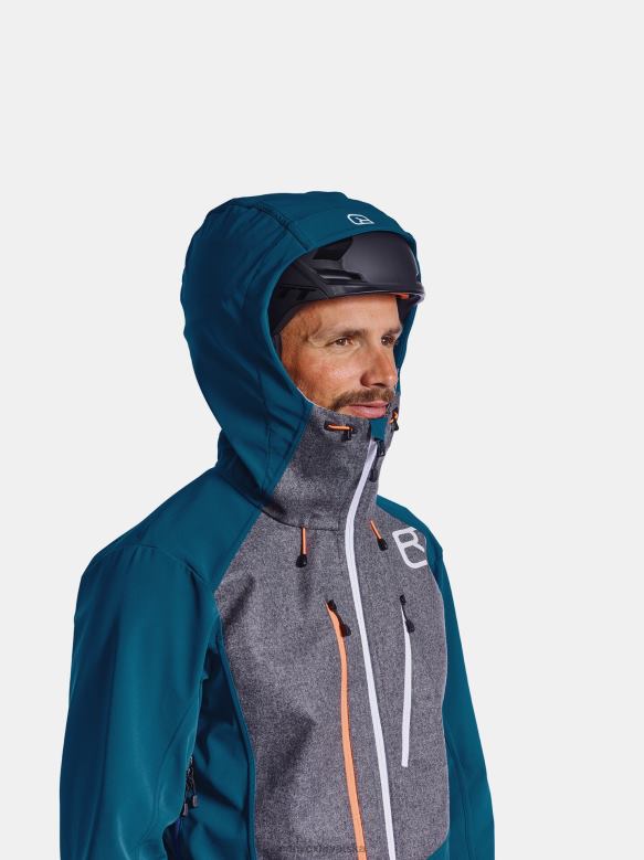 ORTOVOX muškarci petrolej plava pordoi jakna X0844620