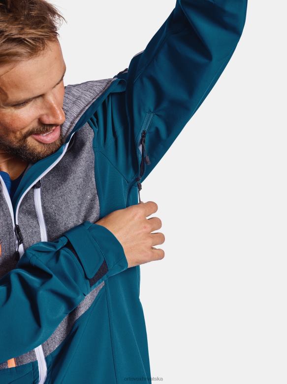 ORTOVOX muškarci petrolej plava pordoi jakna X0844620