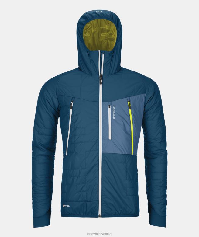 ORTOVOX muškarci petrolej plava swisswool piz boe jakna X0844223