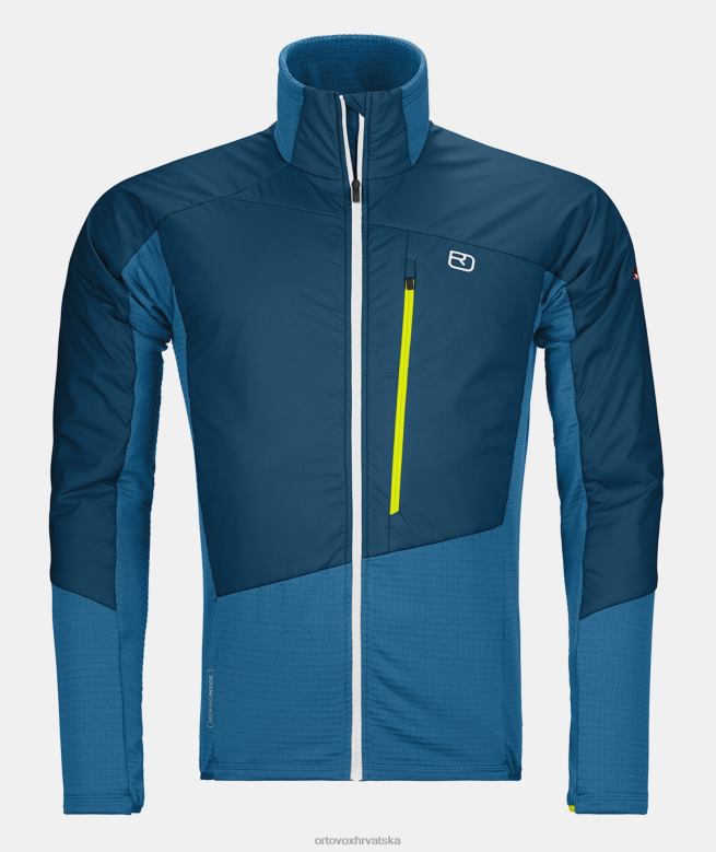 ORTOVOX muškarci petrolej plava westalpen swisswool hibridna jakna X0844393