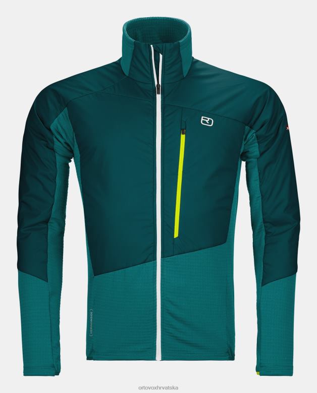 ORTOVOX muškarci tamni pacifik westalpen swisswool hibridna jakna X0844395