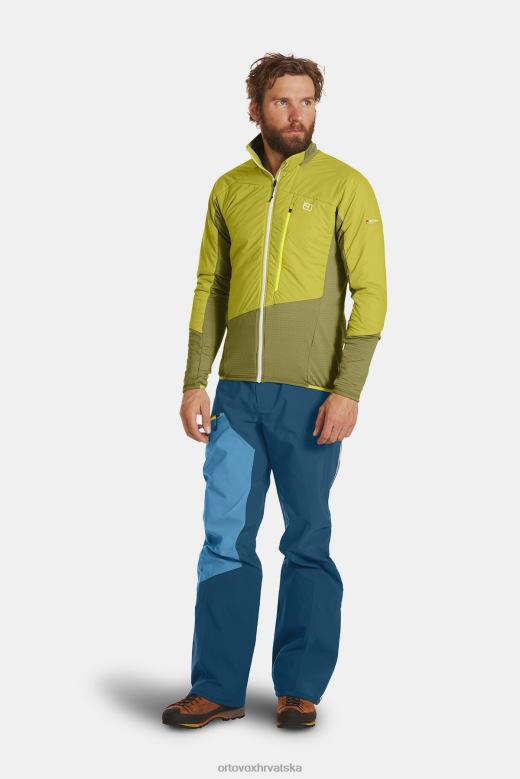ORTOVOX muškarci tamni pacifik westalpen swisswool hibridna jakna X0844395