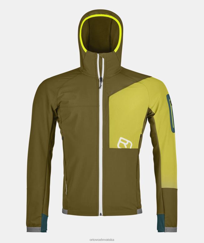 ORTOVOX muškarci zelena mahovina berrino jakna s kapuljačom X0844205