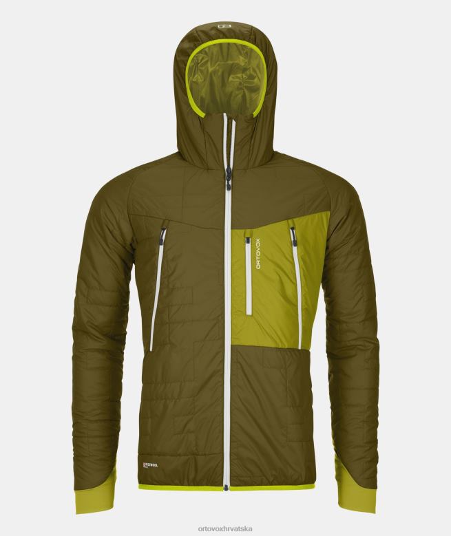 ORTOVOX muškarci zelena mahovina swisswool piz boe jakna X0844221