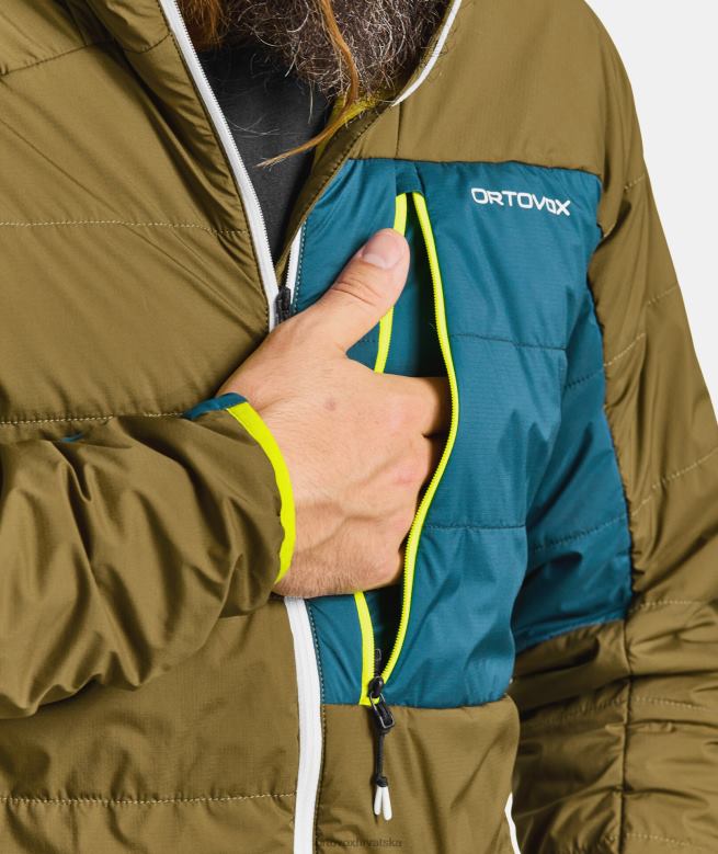 ORTOVOX muškarci zelena mahovina swisswool piz duan jakna X0844542