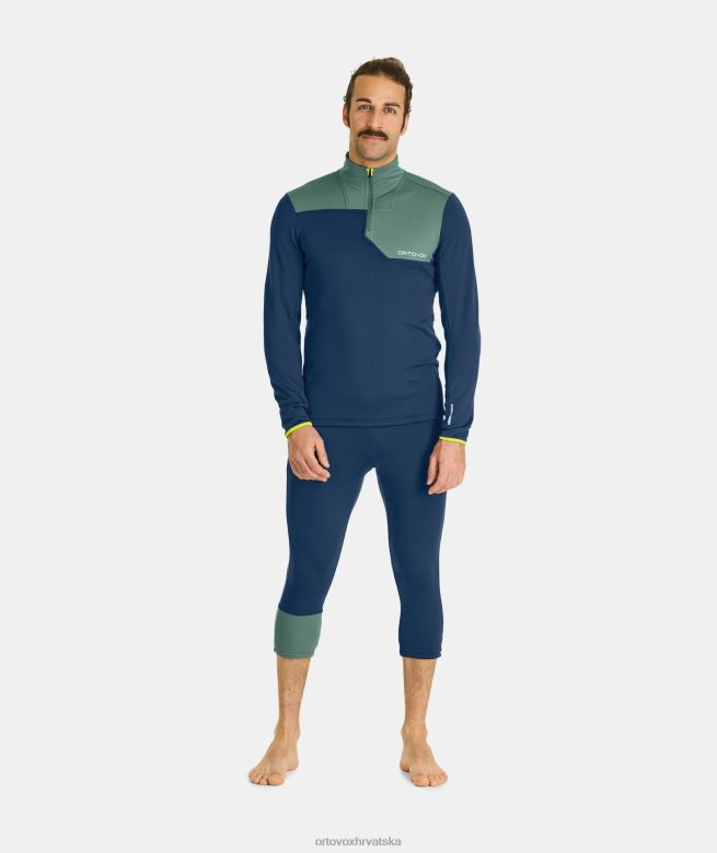 ORTOVOX muškarci glinena naranča lagani ovratnik s patentnim zatvaračem od flisa X0844409