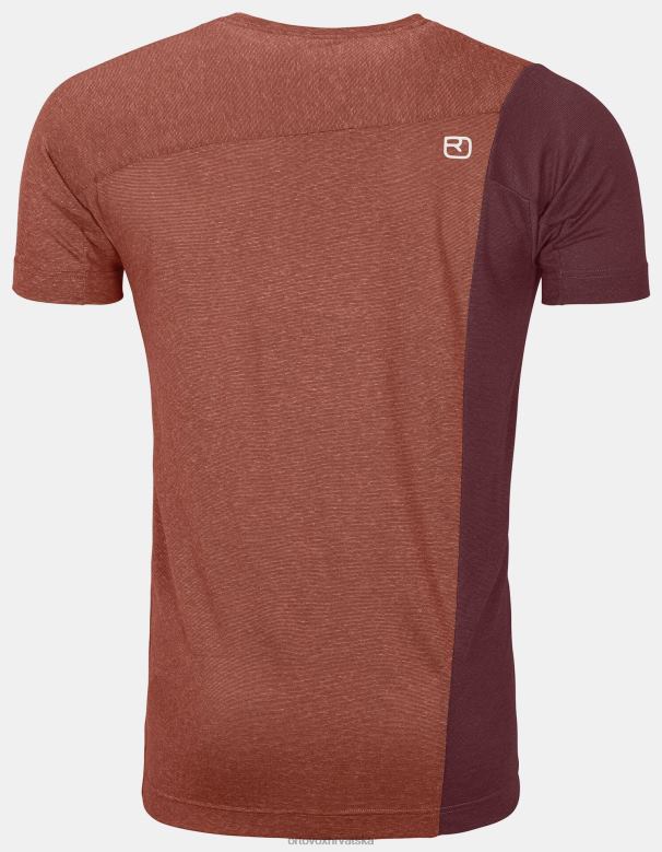 ORTOVOX muškarci glinena narančasta mješavina 170 cool vertikalnih ts X0844699