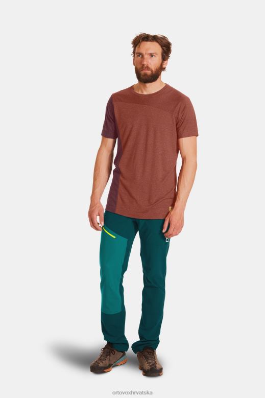 ORTOVOX muškarci glinena narančasta mješavina 170 cool vertikalnih ts X0844699