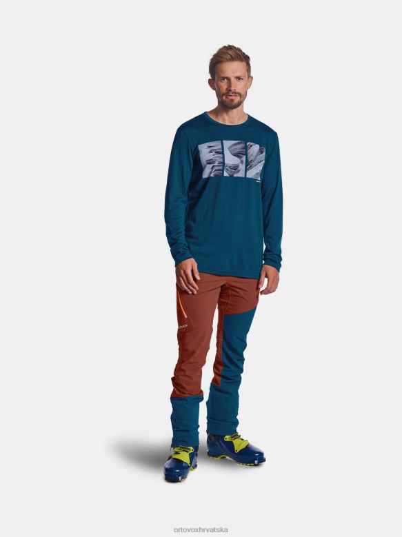 ORTOVOX muškarci srednje siva mješavina 185 slika merino oblika X0844687