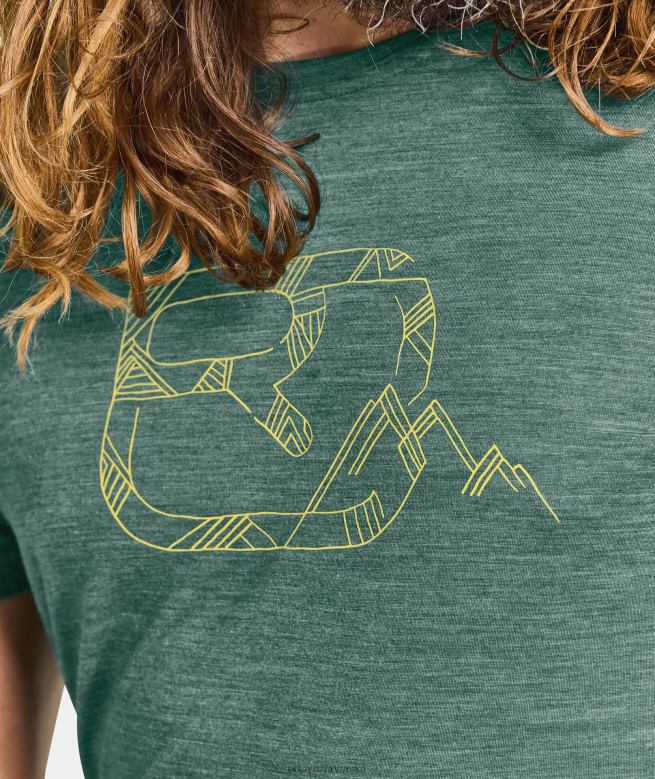 ORTOVOX muškarci tamna pacifička mješavina 120 cool tec mtn logo ts X0844643