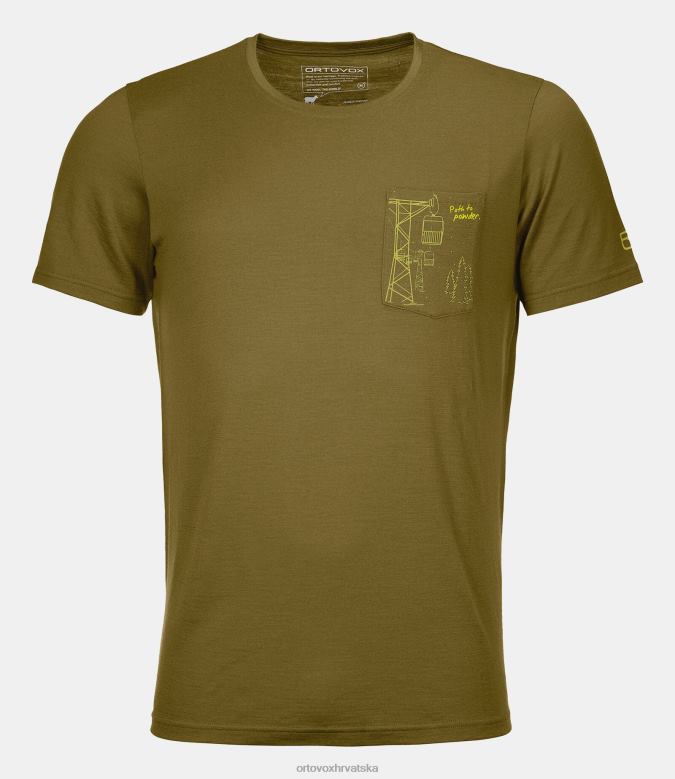 ORTOVOX muškarci zelena mahovina 185 merino put do praha ts X0844716