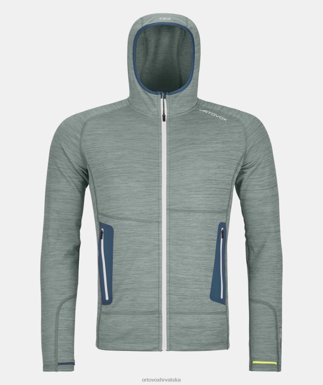 ORTOVOX muškarci arktička siva mješavina lagana majica s kapuljačom od flisa X0844722